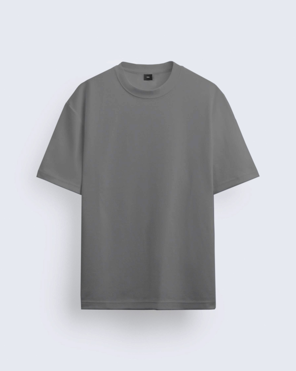 Oversizes Grey Melange T-Shirt