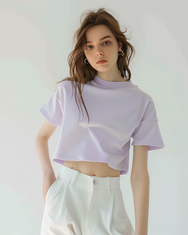 Lavender Crop Top