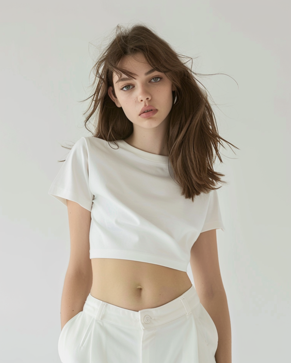 White Crop Top
