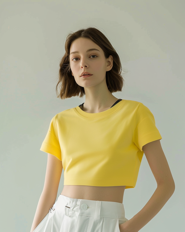Yellow Crop Top