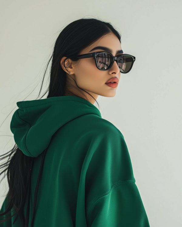 Oversized Bottle Green Hoodie