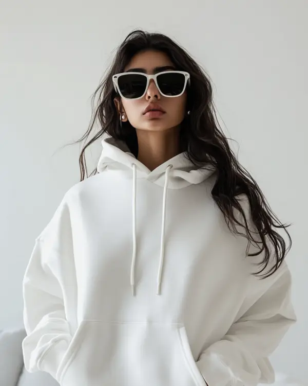 Oversized White Hoodie