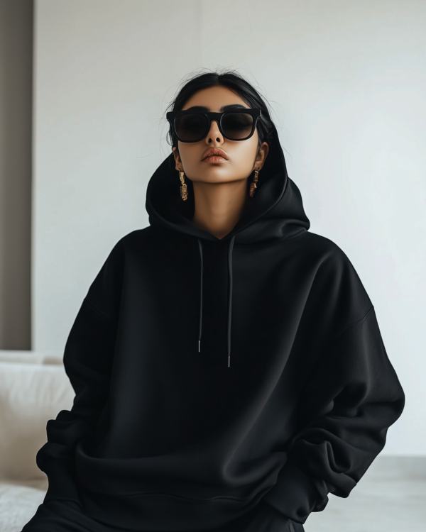 Black Oversized Hoodie