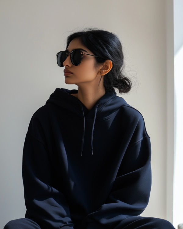 Oversized Navy Blue Hoodie