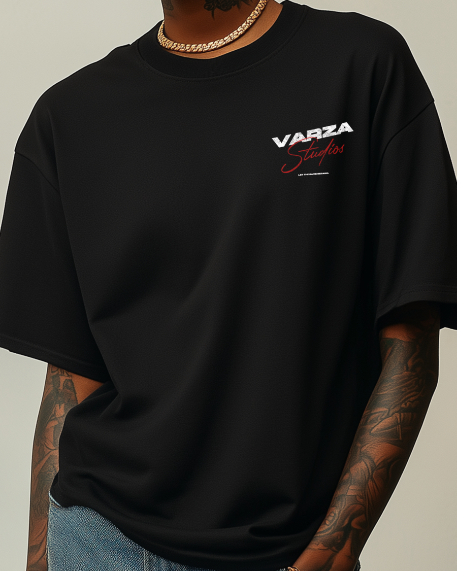 Oversized Printed T-Shirt "Black" - Image 2